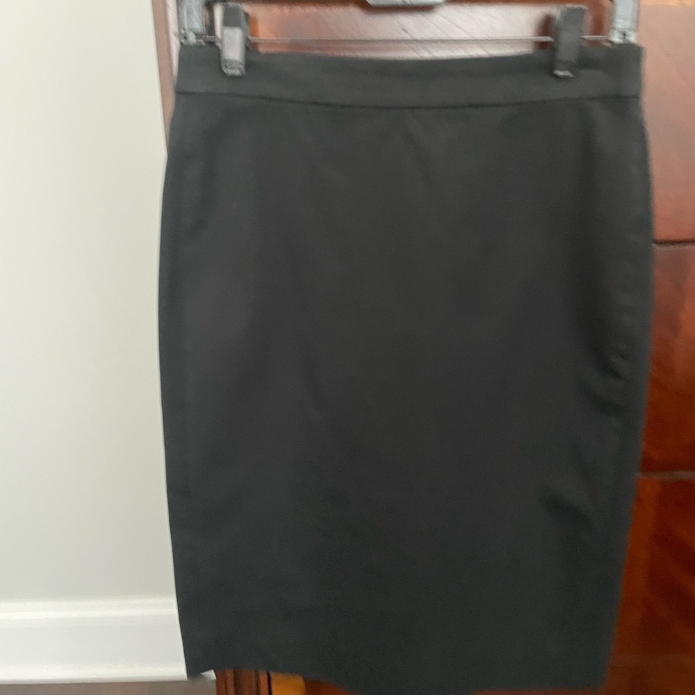 JCrew Black No. 3 Pencil Skirt in Bi-stretch cotton
